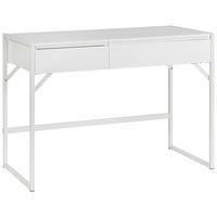 SCHREIBTISCH 105/50/75,8-100 cm Weiß Stauraum mechanisch höhenverstellbar  - Weiß, Design, Holzwerkstoff/Metall (105/50/75,8-100cm) - Novel