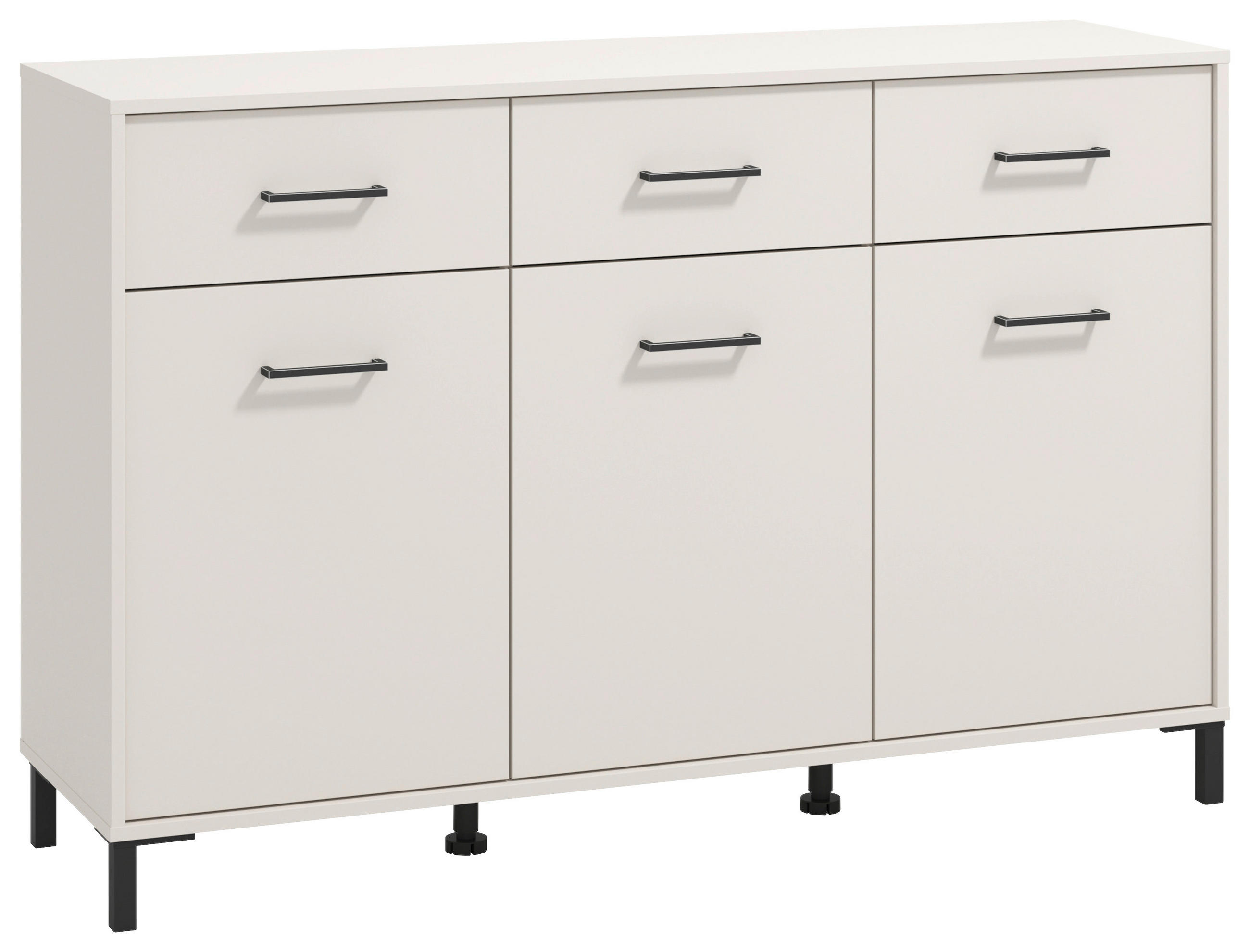 KOMODA, kašmir  - kašmir/črna, Konvencionalno, umetna masa/leseni material (138/90/40cm) - Carryhome