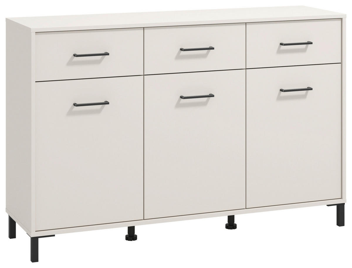 KOMODA, kašmir  - kašmir/črna, Konvencionalno, umetna masa/leseni material (138/90/40cm) - Carryhome