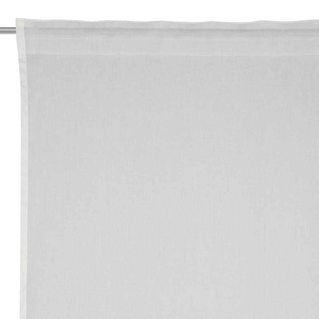 Thumbnail - Bio:Vio Fertigvorhang Elina, Grau, Silber, Textil, Uni, 140x255 cm, Gots, für Stange und Schiene geeignet, mit Kombiband...