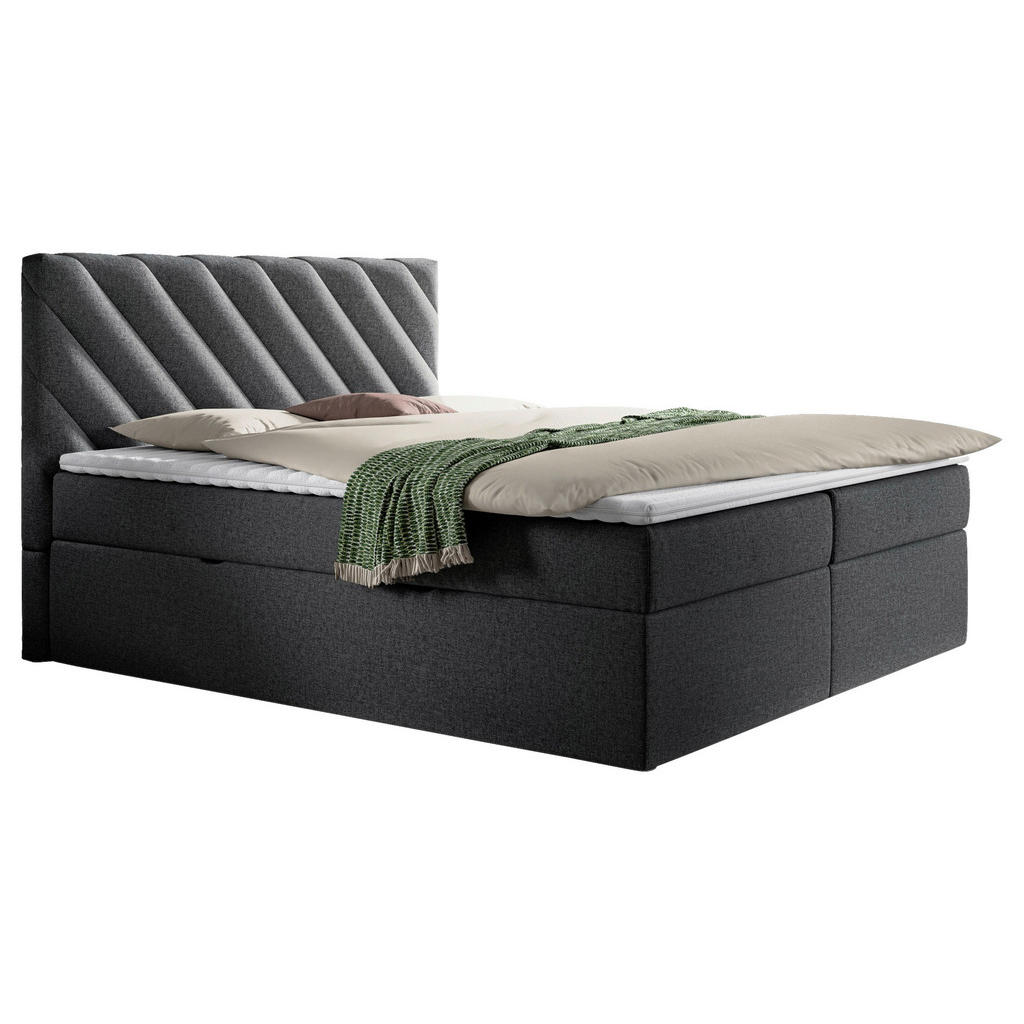 Boxspringbett mit Topper & Bettkasten 180x200 Gusto