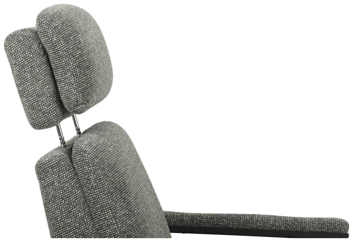 FOTEL - fekete/zöld, Basics, textil/fém (73/102/92cm) - Stylife