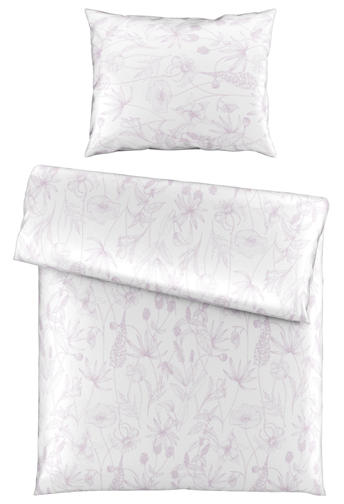 BETTWÄSCHESET Renforcé 160/210 cm  65 cm/100 cm  - Rosa, Konventionell, Textil (160/210cm) - Esposa