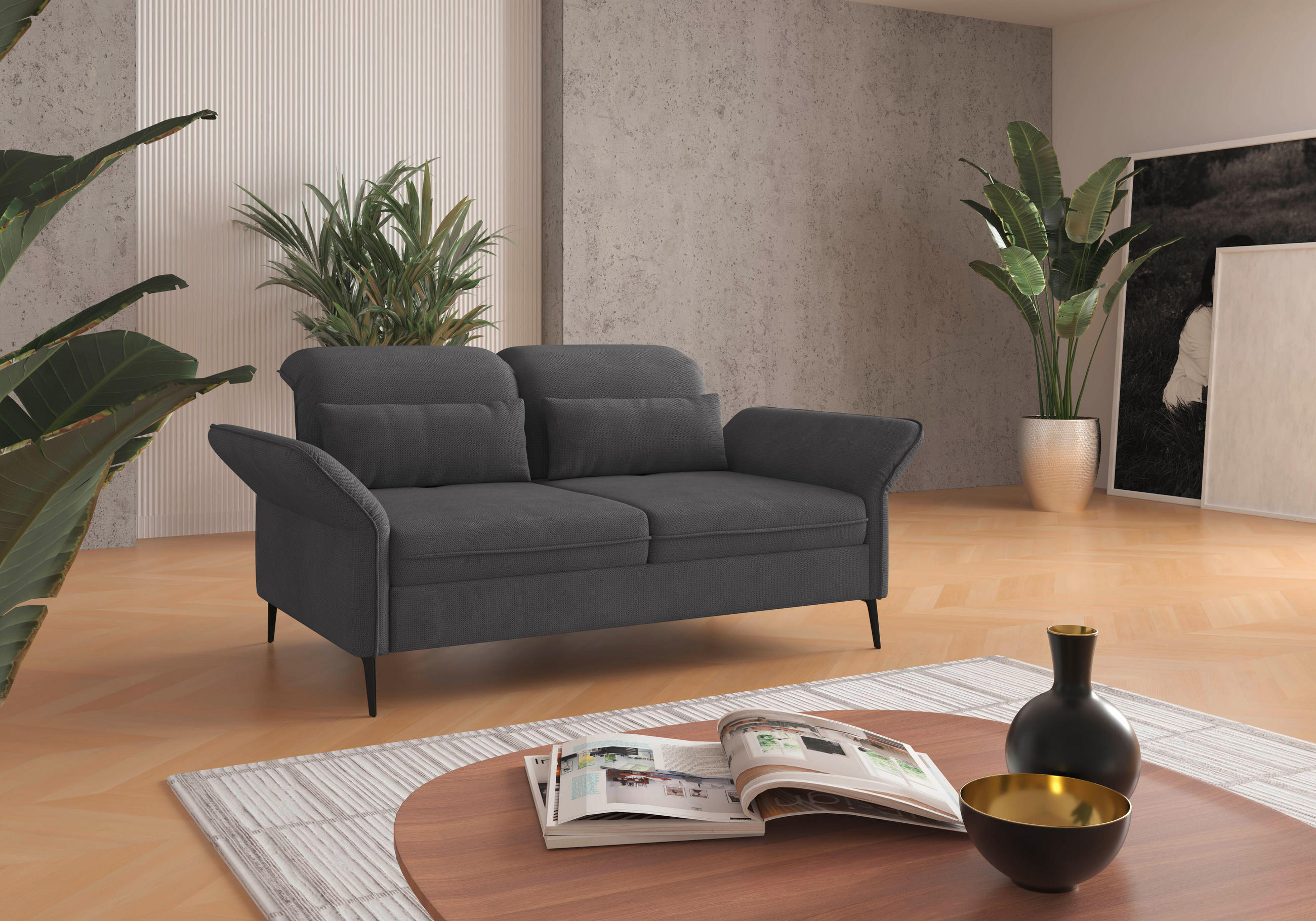 NIERENKISSEN  - Grau, Konventionell, Textil (65/25cm) - Sit & More