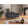 2,5-SITZER in Flachgewebe Grau  - Schwarz/Grau, KONVENTIONELL, Textil/Metall (189/92/123cm) - Sit & More