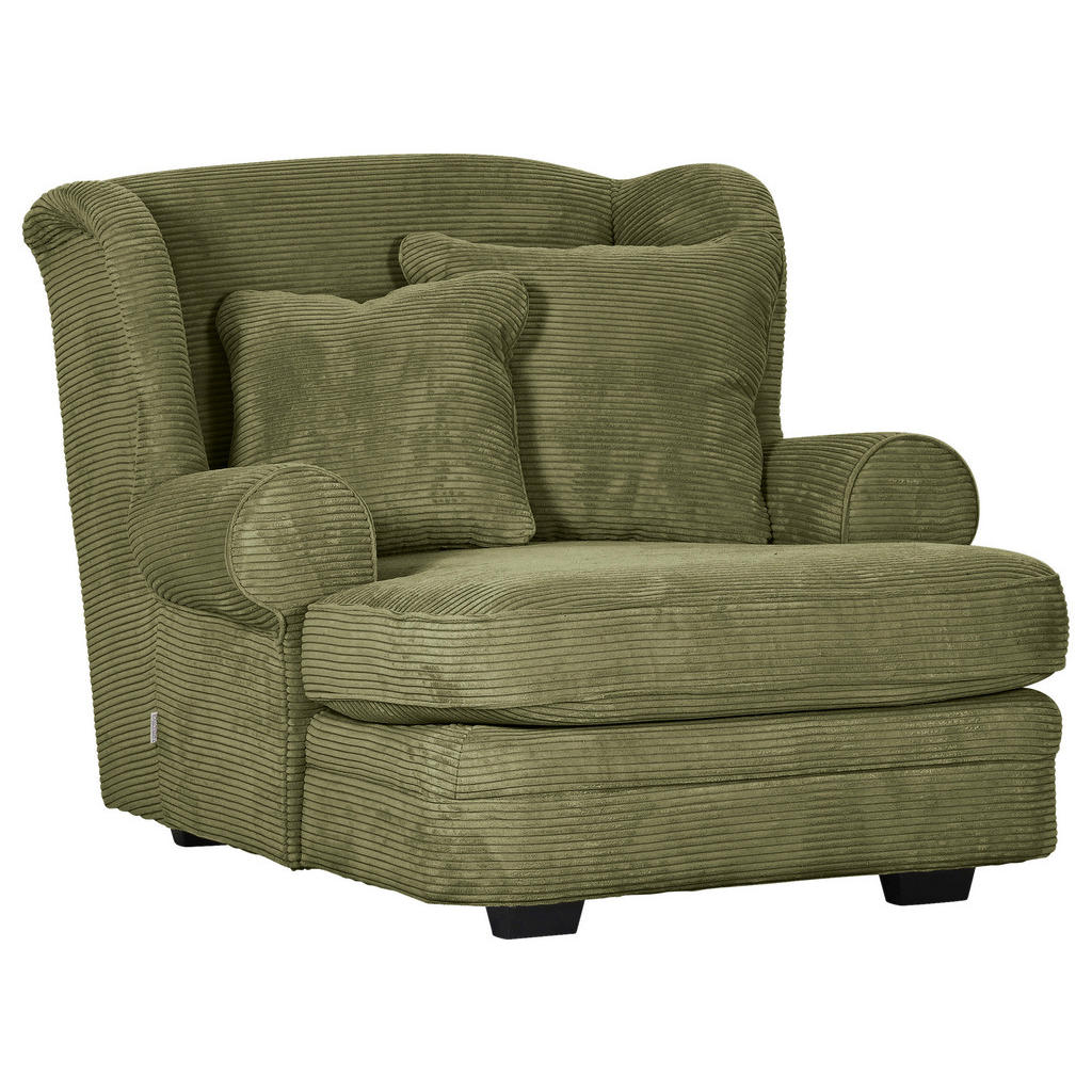 Ambia Home XXL KRESLO, textil, olivovozelená
