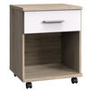 RULLHURTS 46/58/40 cm  - vit/aluminiumfärg, Klassisk, trämaterial/plast (46/58/40cm) - Carryhome