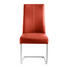 SCHWINGSTUHL Lederlook Edelstahlfarben, Rot - Edelstahlfarben/Rot, Design, Textil/Metall (46/97/59cm) - Valnatura SCHWINGSTUHL Lederlook Edelstahlfarben, Rot - Edelstahlfarben/Rot, Design, Textil/Metall (46/97/59cm) - Valnatura
