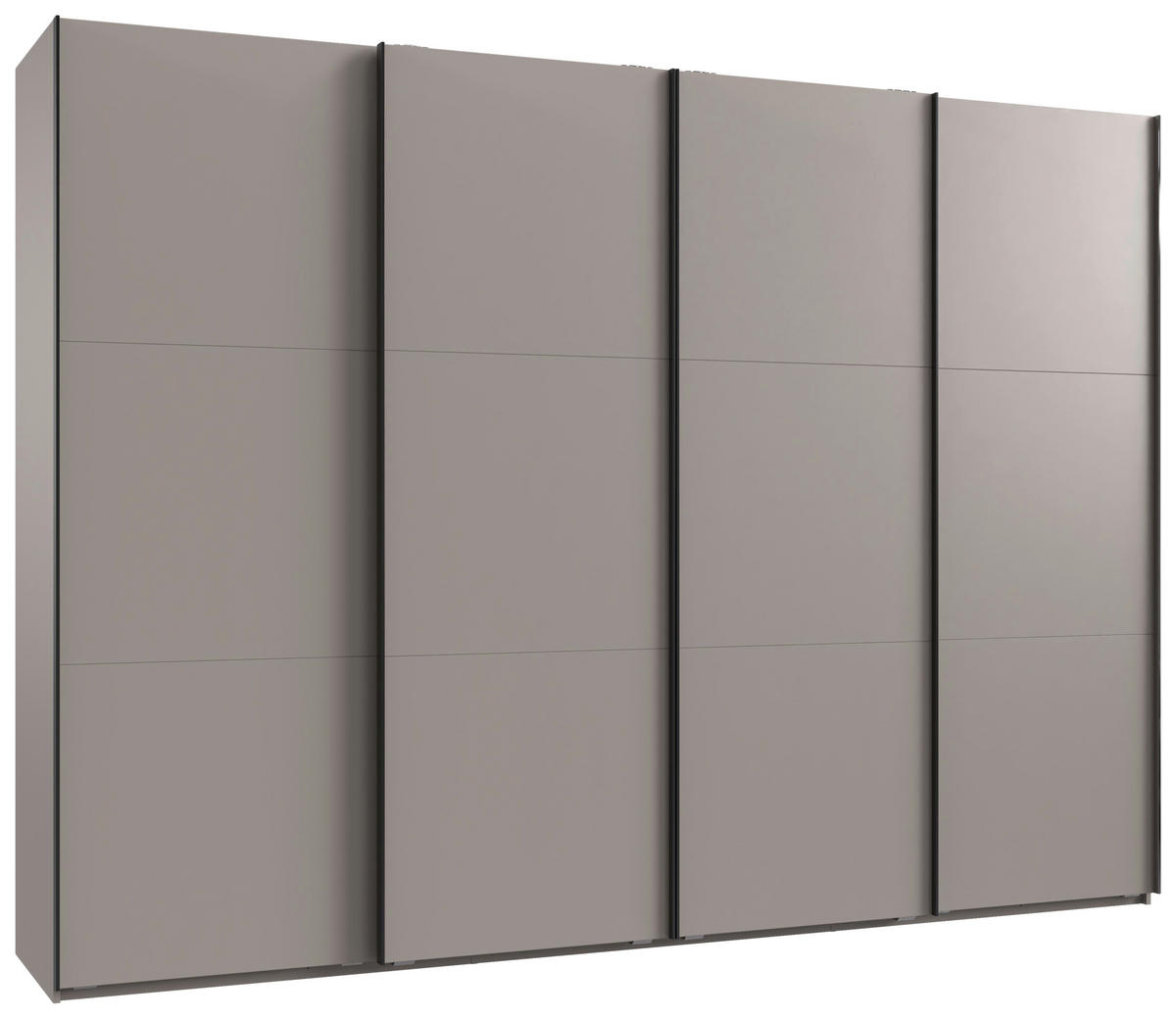 SCHWEBETÜRENSCHRANK 300/216/65 cm 4-türig Sahara  - Schwarz/Sahara, MODERN, Holzwerkstoff/Metall (300/216/65cm) - MID.YOU