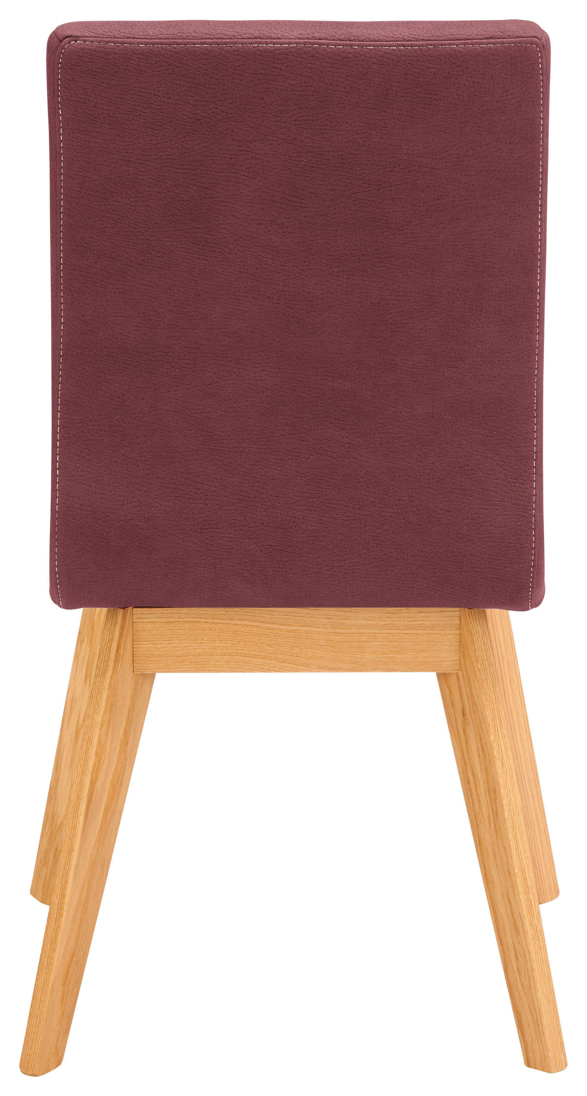 STUHL  in Mikrofaser Holz, Textil  - Beere/Beige, Design, Holz/Textil (45/102/56cm) - Novel