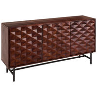 SIDEBOARD  160/80/40 cm  - Schwarz/Braun, KONVENTIONELL, Holz/Kunststoff (160/80/40cm) - Livetastic
