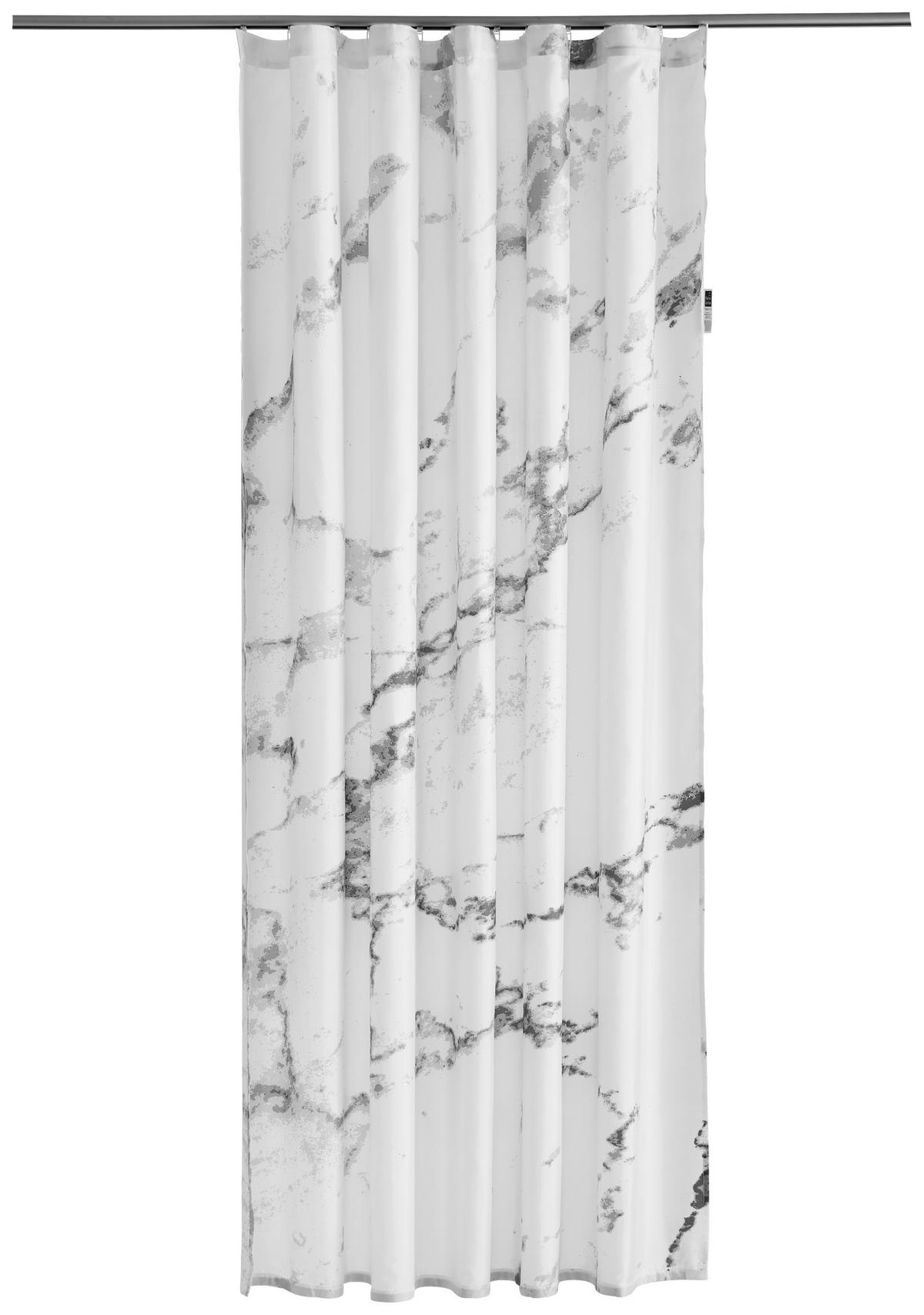 DUSCHVORHANG Marble 180/200 cm  - Anthrazit, Design, Textil (180/200cm) - Kleine Wolke