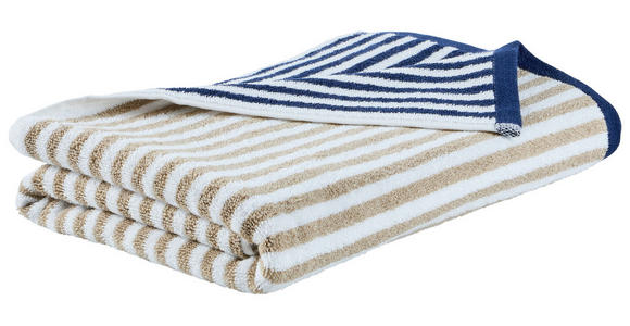 STRANDTUCH PALSTEK Blau, Beige 90/180 cm - Blau/Beige, Textil (90/180cm) - Esposa