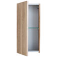 HÄNGESCHRANK 30/64/15 cm  - Eichefarben, Design, Glas/Holzwerkstoff (30/64/15cm) - Novel