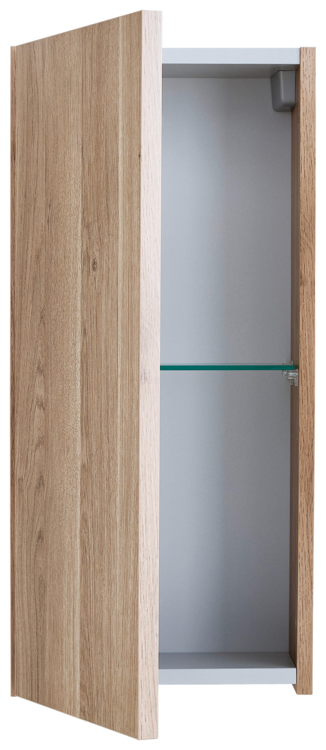 HÄNGESCHRANK 30/64/15 cm  - Eichefarben, Design, Glas/Holzwerkstoff (30/64/15cm) - Novel