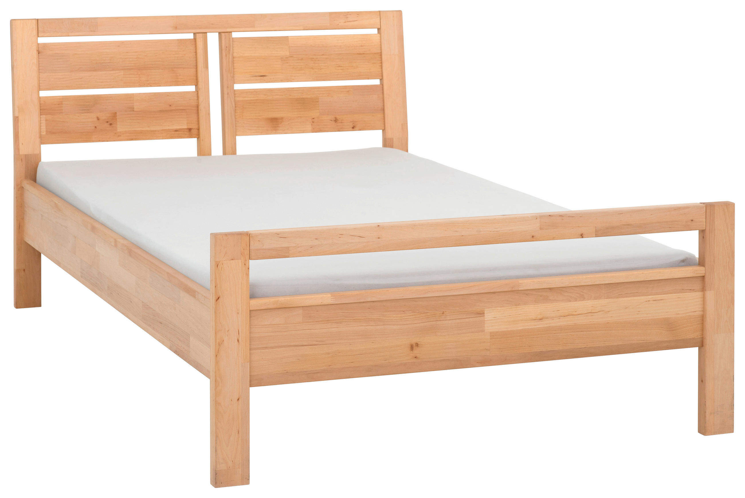 BETT 90/200 cm  in Erlefarben   - Erlefarben, Natur, Holz (90/200cm) - Linea Natura