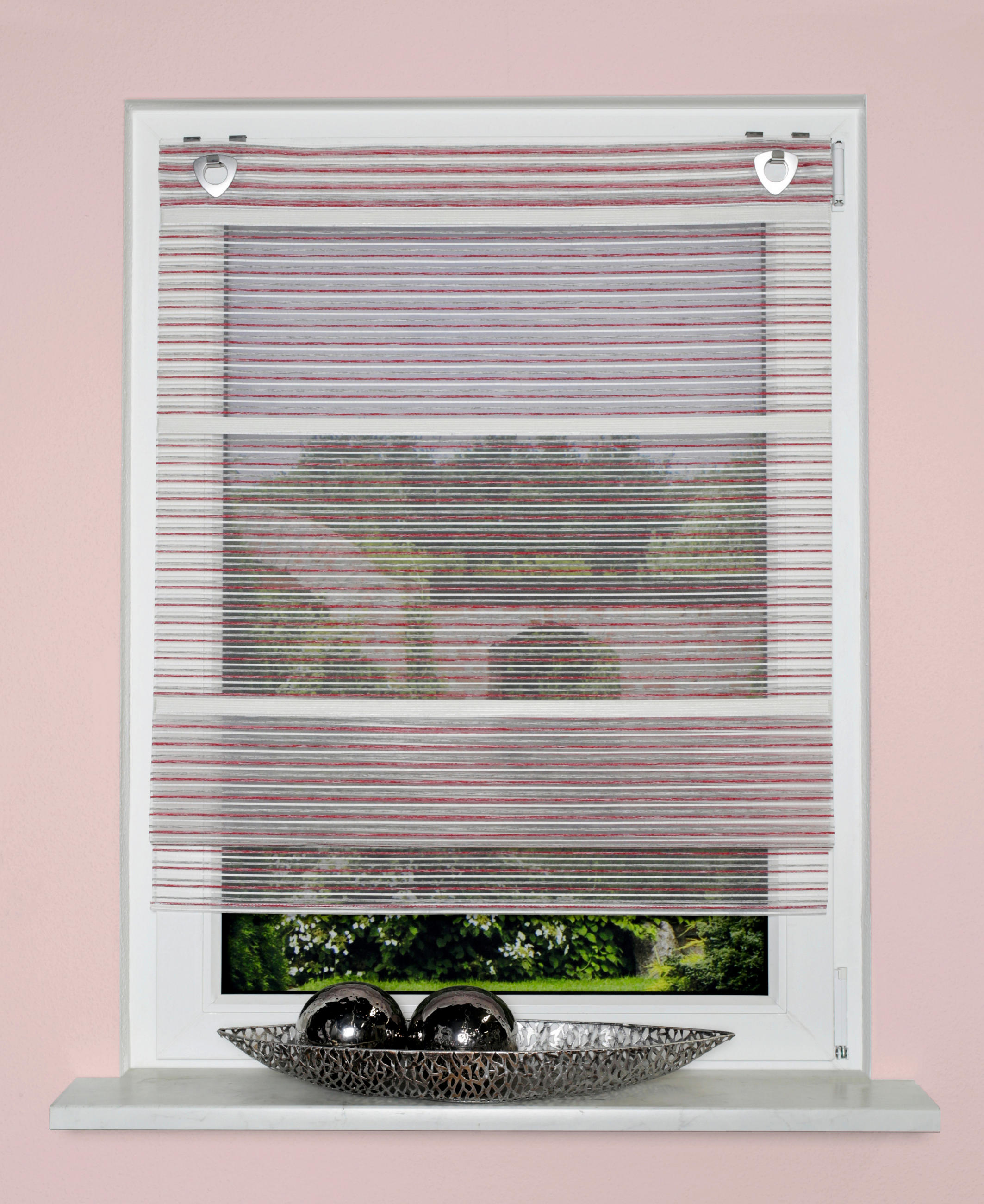 MAGNETROLLO halbtransparent 45/130 cm - Beere, Basics, Textil (45/130cm) - Novel