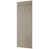 GARDEROBENPANEEL  in 60/170/10 cm  - Taupe/Eichefarben, Design, Holzwerkstoff/Metall (60/170/10cm)