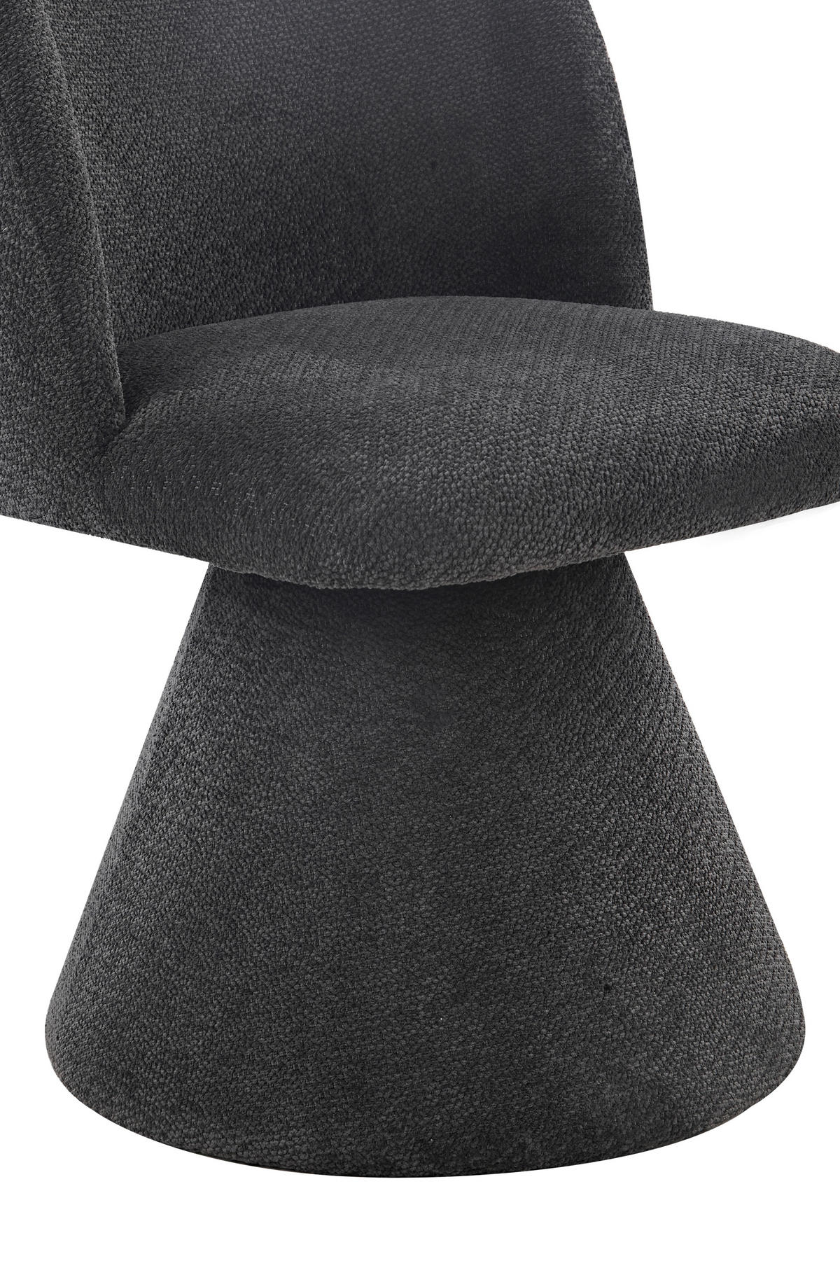 STUHL-SET 2 Stück  in Stahl Webstoff  - Anthrazit, MODERN, Textil/Metall (54/84/61cm) - MID.YOU