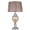 BORDSLAMPA Greyson 38/68 cm   - brun/kromfärg, Design, metall/glas (38/68cm)