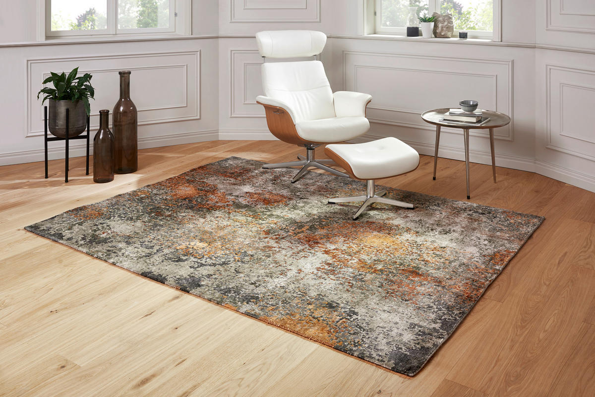 ORIENTTEPPICH 70/140 cm Galaxy  - Grau/Kupferfarben, Design, Textil (70/140cm) - Cazaris