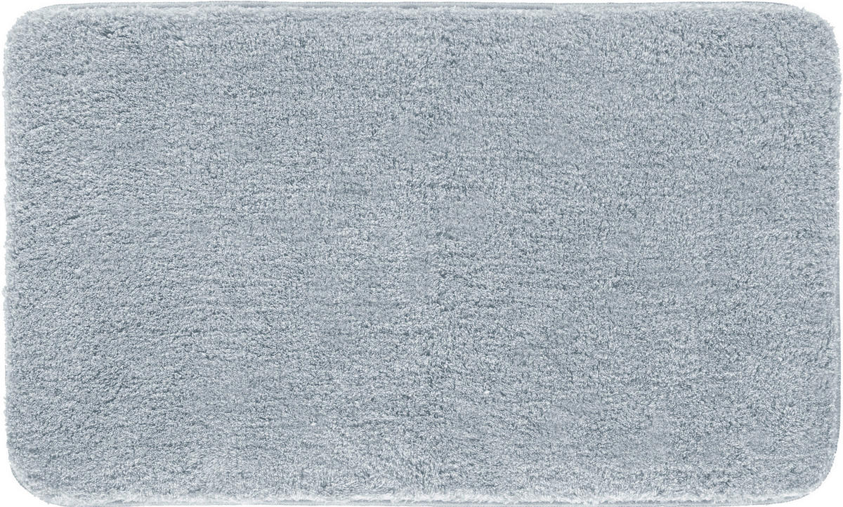 BADTEPPICH Melange Grau 60/100 cm  - Grau, Basics, Kunststoff/Textil (60/100cm) - Grund