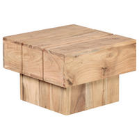 BEISTELLTISCH 44/44/30 cm Akazie massiv Akaziefarben quadratisch  - Akaziefarben, Design, Holz (44/44/30cm) - MID.YOU