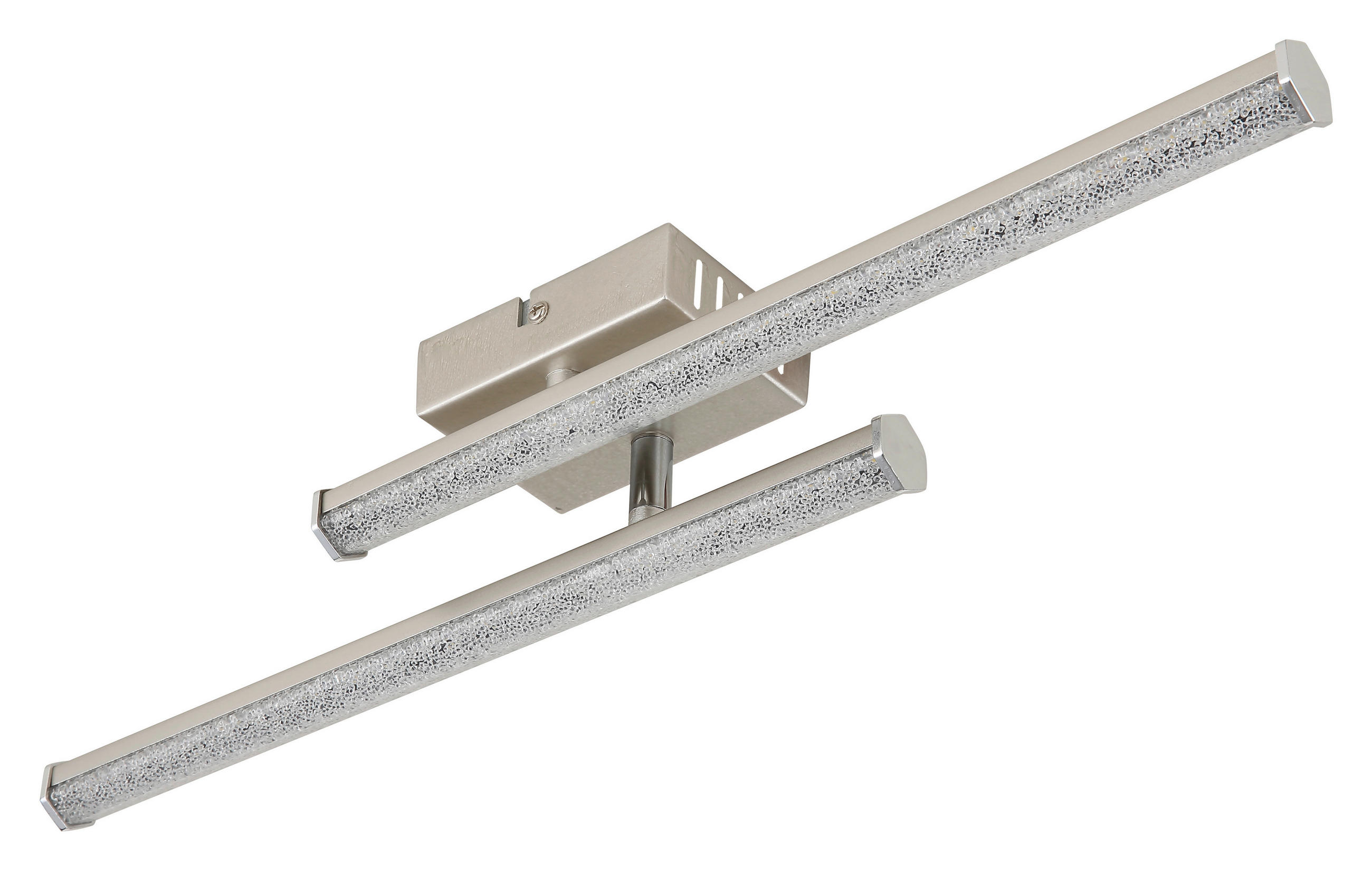 LED-DECKENLEUCHTE    50/7/8,4 cm  - Klar/Chromfarben, Design, Kunststoff (50/7/8,4cm) - Globo