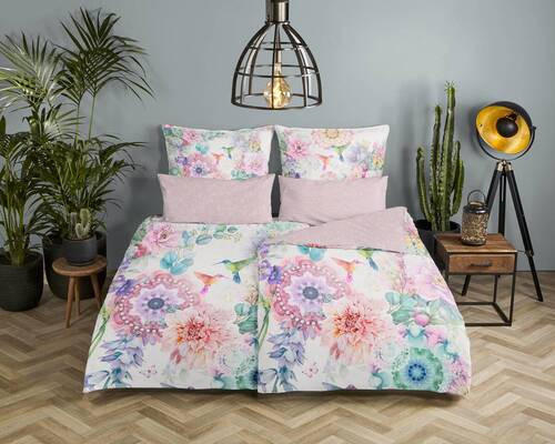 WENDEBETTWÄSCHE Isaye Satin 135/200 cm  - Multicolor, Design, Textil (135/200cm)