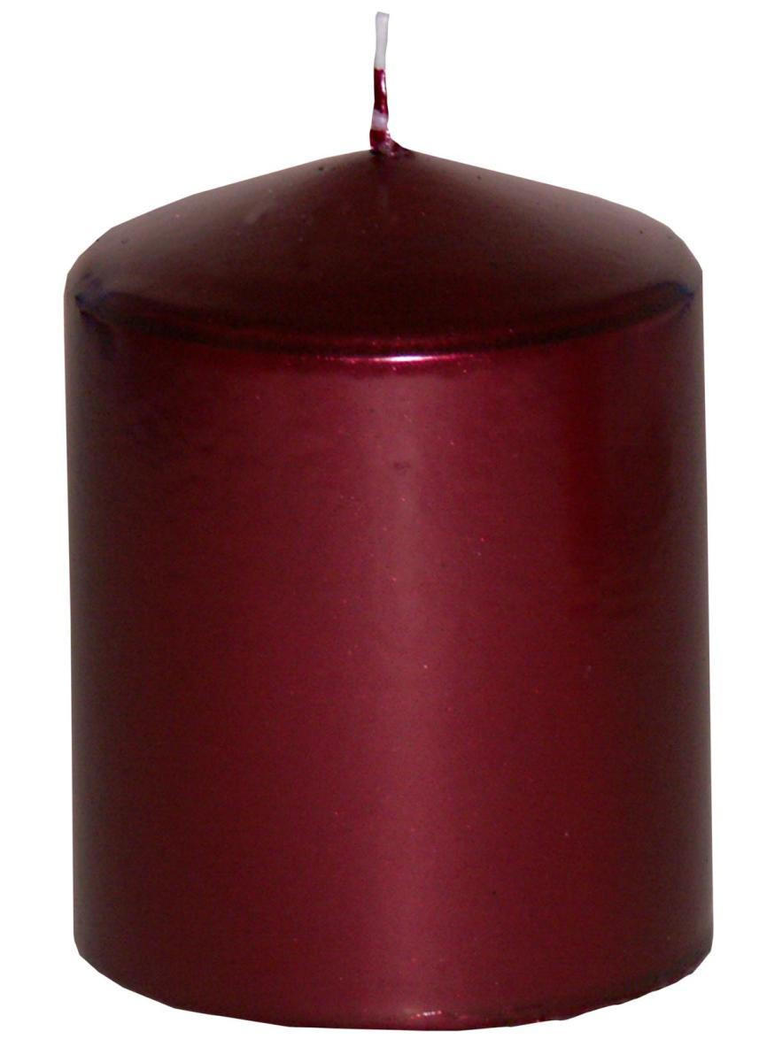 STUMPENKERZE 7,7/10 cm  - Dunkelrot, KONVENTIONELL (7,7/10cm)
