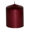 STUMPENKERZE 7,7/10 cm  - Dunkelrot, KONVENTIONELL (7,7/10cm)