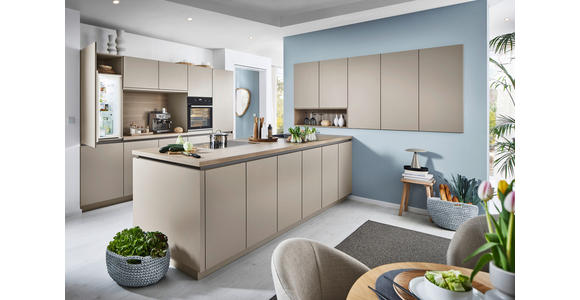 EINBAUKÜCHE - Lavagrau, Design, Holzwerkstoff - Dieter Knoll