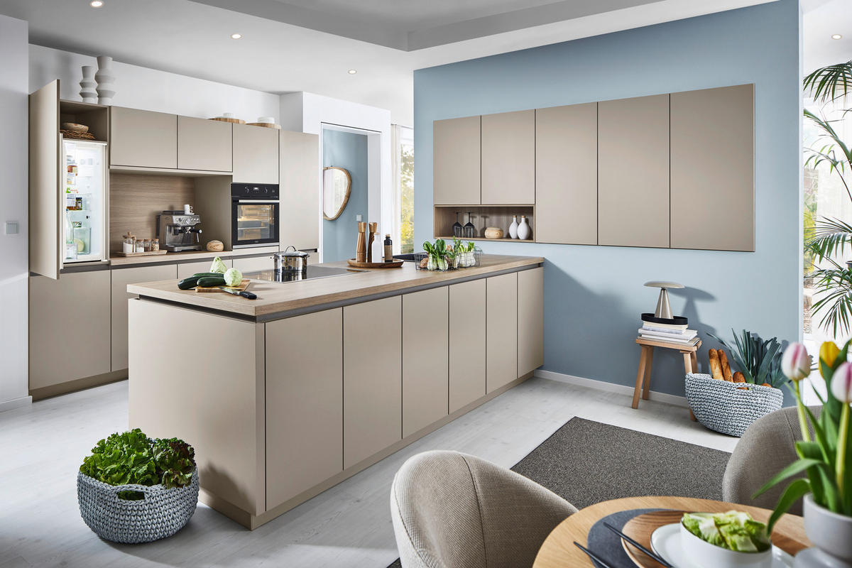 INBYGGNADSKÖK   - lavagrå, Design, trämaterial - Dieter Knoll