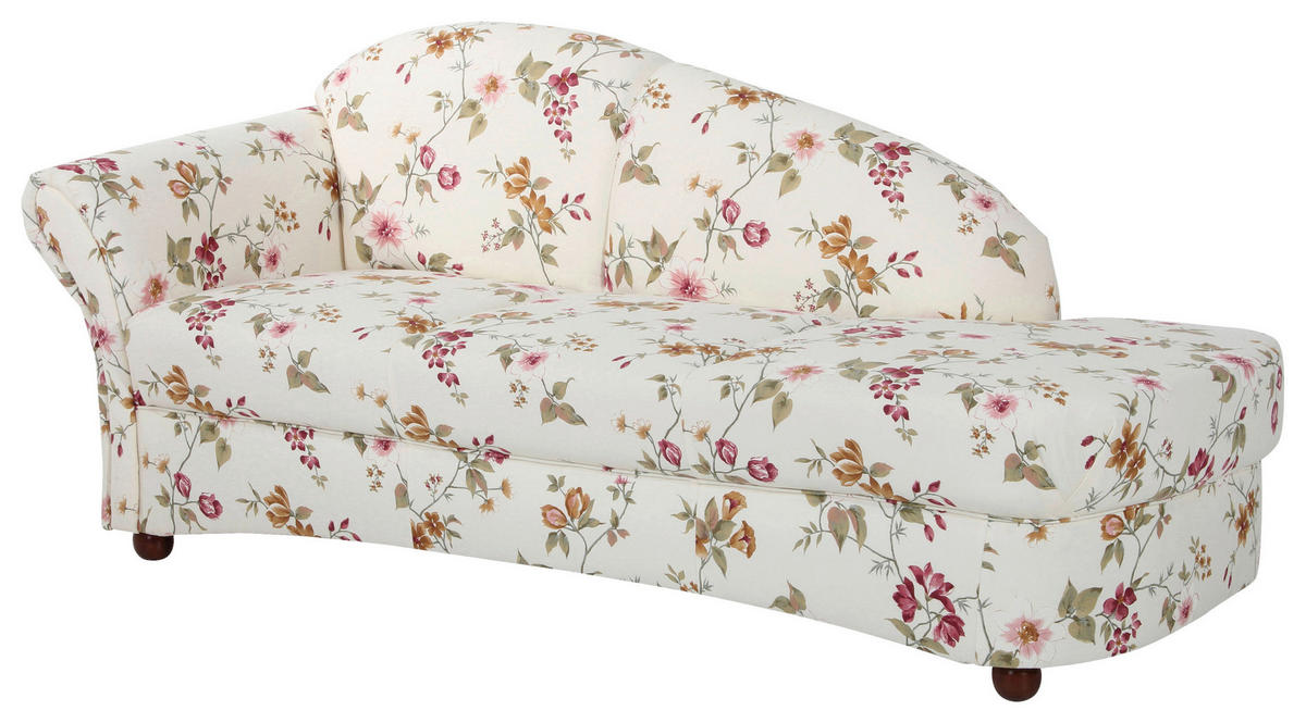 RÉCAMIERE in Flachgewebe Rot, Weiss  - Weiss/Rot, Design, Holz/Textil (191/83/81cm) - Max Winzer