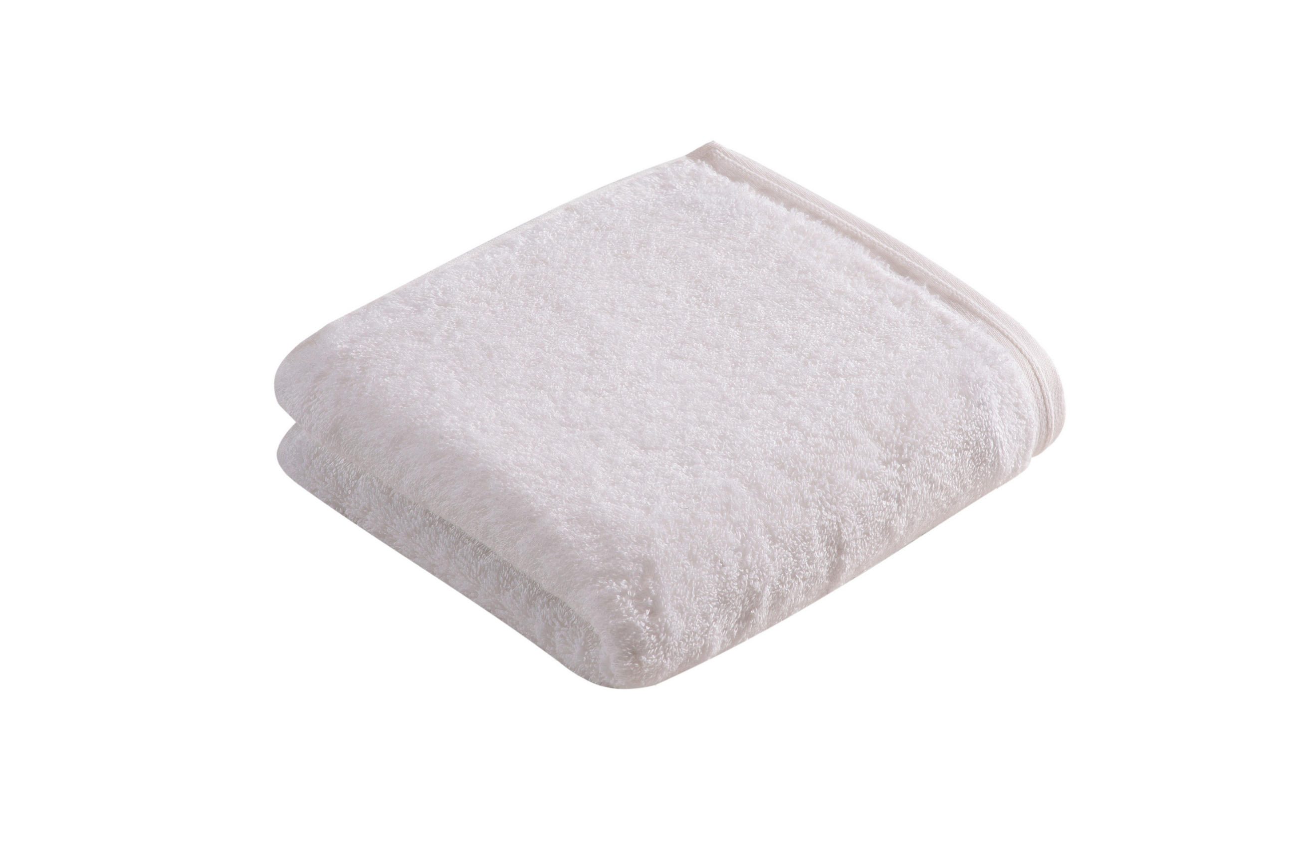 HANDTUCH Vegan Life Weiß - Weiß, Basics, Textil (50/100cm) - Vossen