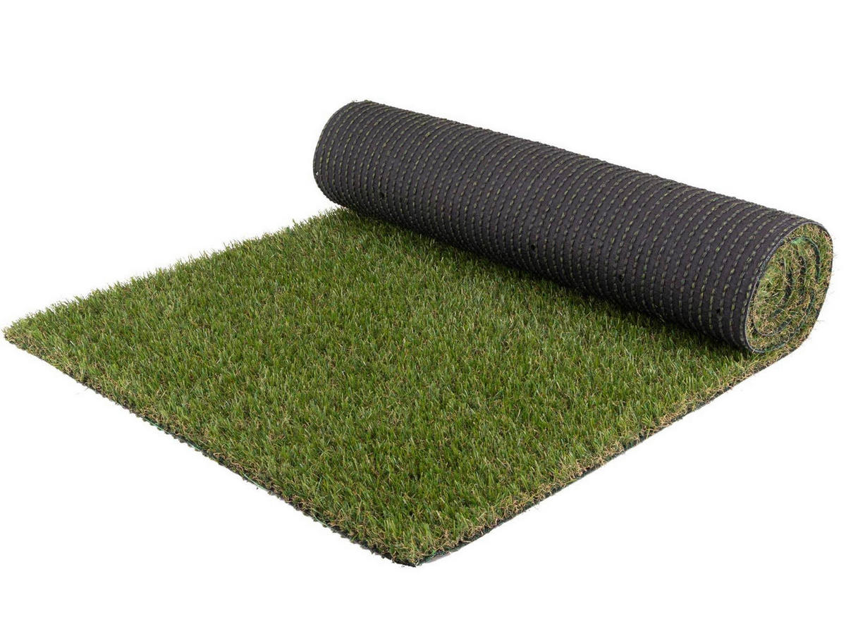 RASENTEPPICH - Grün, Basics, Kunststoff (400/1250cm)