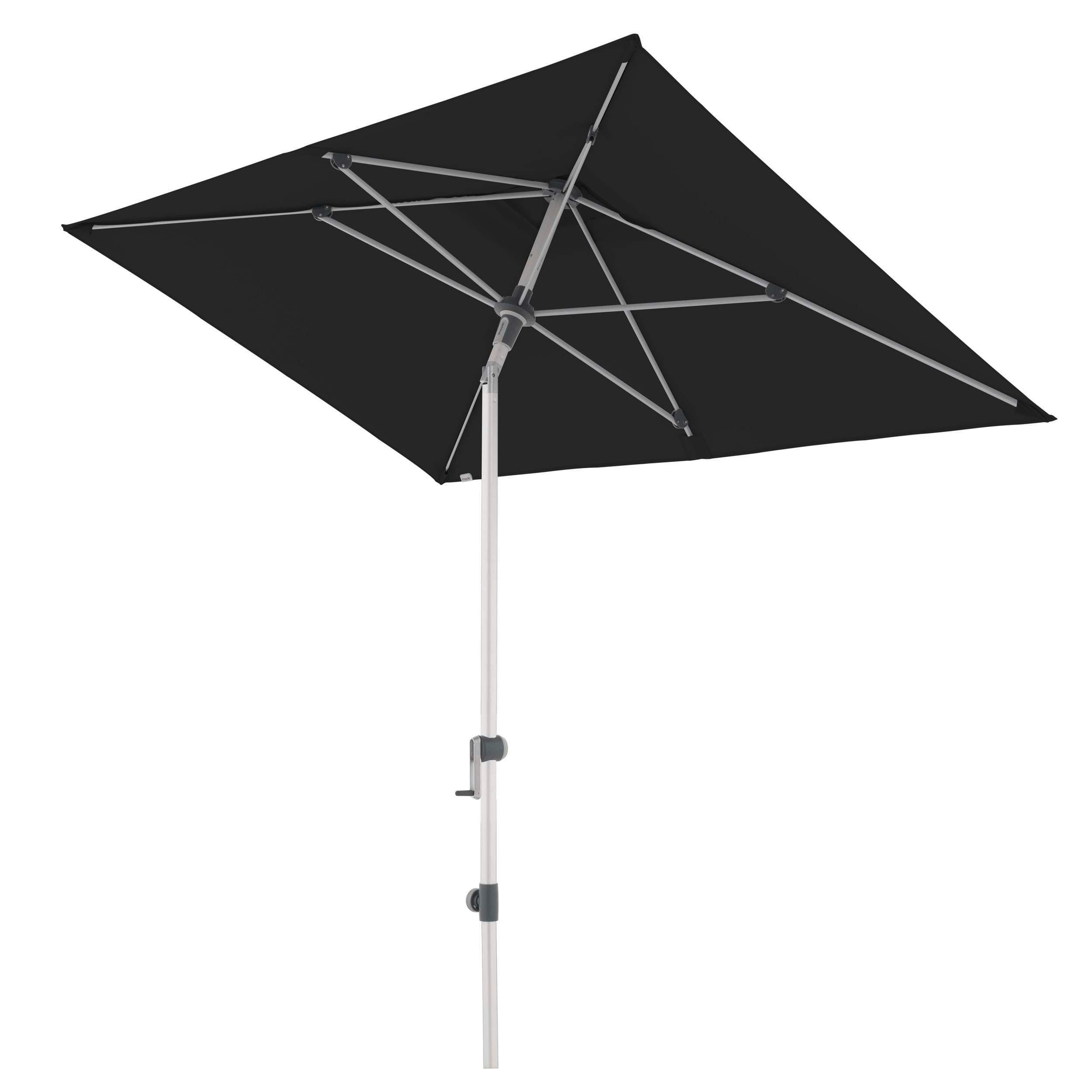 SONNENSCHIRM 210x140 cm Schwarz  - Silberfarben/Schwarz, Design, Textil/Metall (220/140cm) - Doppler