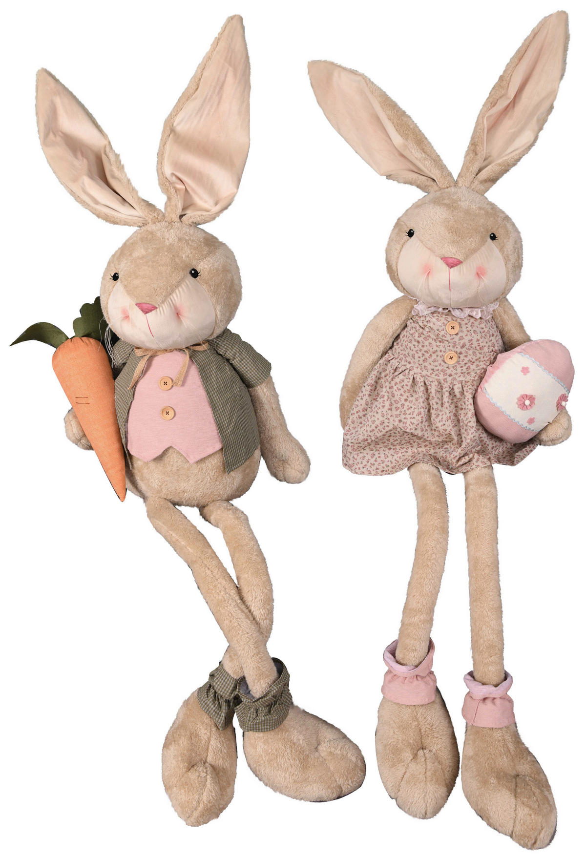 DEKOHASE - Braun/Orange, LIFESTYLE, Holz/Textil (42/183/29cm)