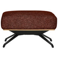 HOCKERTextil Rostfarben  - Rostfarben/Schwarz, Design, Textil/Metall (74/46/66cm) - Novel