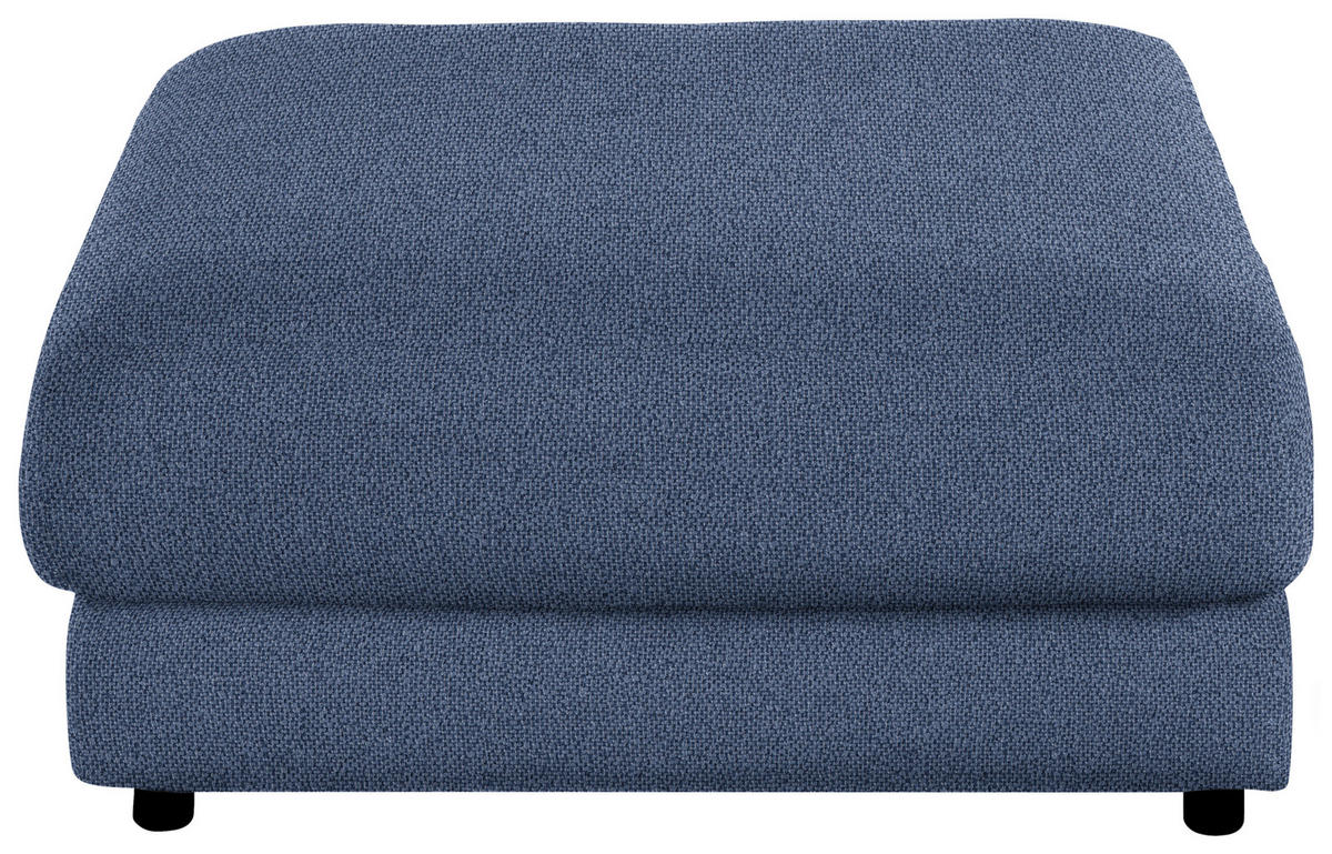 HOCKER in Textil Blau  - Blau/Schwarz, Design, Kunststoff/Textil (100/86/100cm) - Lomoco