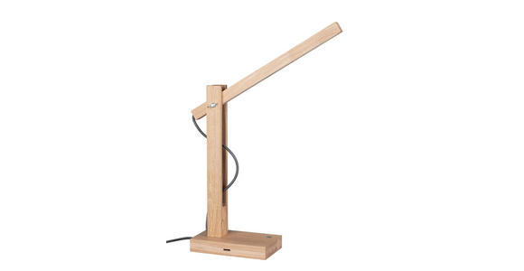 LED-SCHREIBTISCHLEUCHTE 45/12/50 cm   - Eichefarben, Natur, Holz (45/12/50cm) - Dieter Knoll