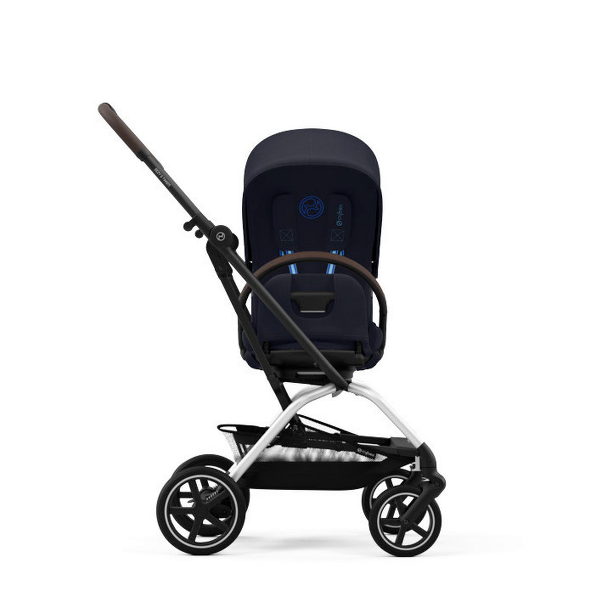 SULKY Eezy S Twist+2  - silver/mörkblå, Basics, textil/plast (80.5/45/105cm) - Cybex