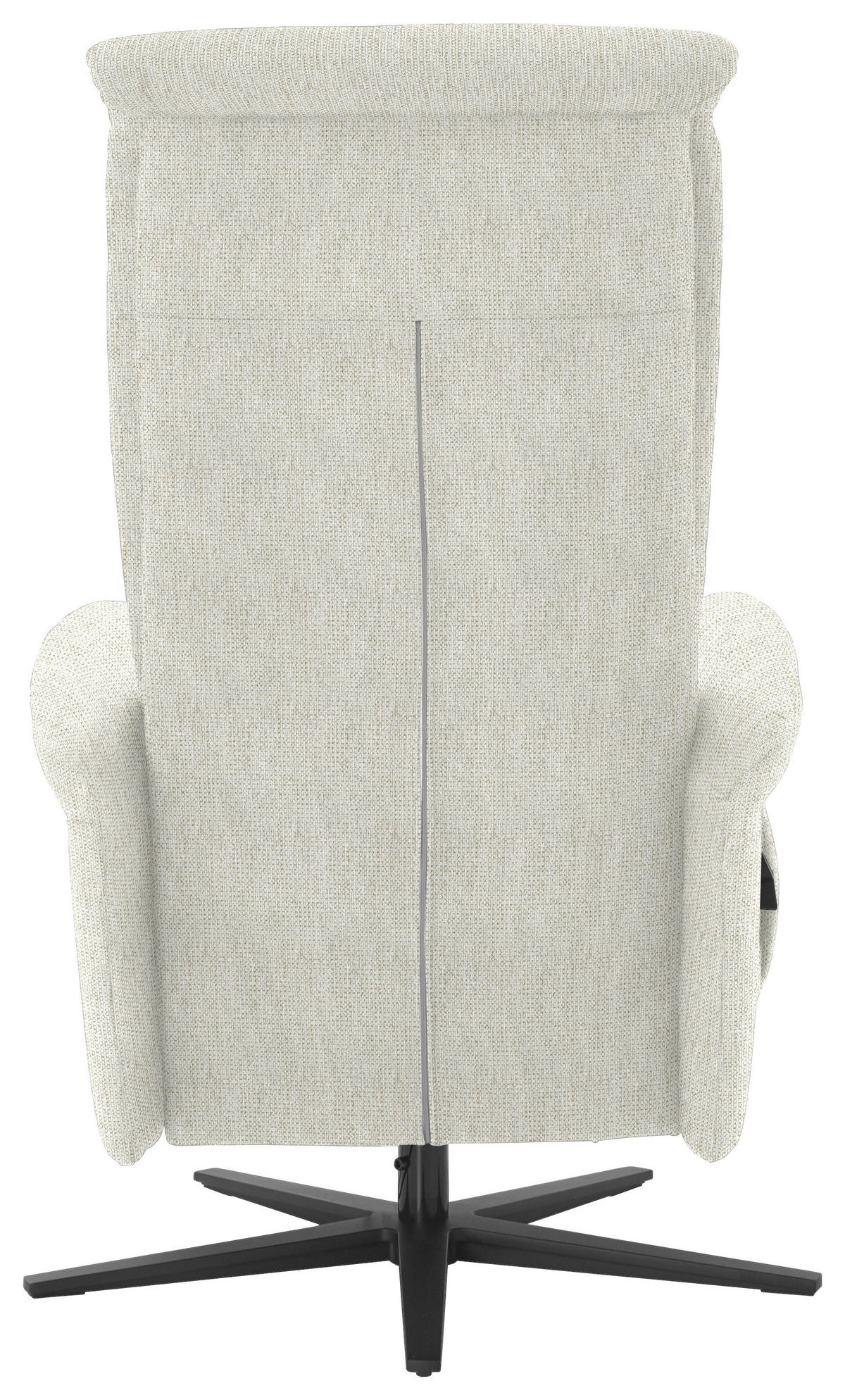 RELAXSESSEL in Textil Naturfarben  - Schwarz/Naturfarben, Design, Textil/Metall (77/115/89cm) - Pure Home Comfort