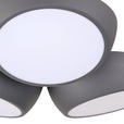 LED-DECKENLEUCHTE 52/48,5/12,5 cm   - Anthrazit, LIFESTYLE, Metall (52/48,5/12,5cm) - Novel