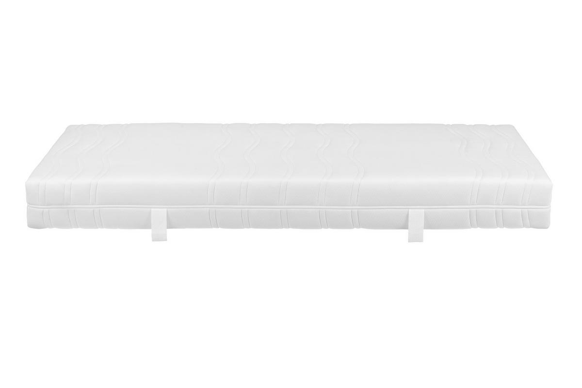 KOMFORTSCHAUMMATRATZE 90/200 cm Höhe ca. 21 cm 7 -Zonen - Weiß, Basics, Textil (90/200cm) - Visionight