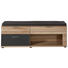 GARDEROBENBANK 150/45/40 cm - Edelstahlfarben/Eichefarben, Natur, Holzwerkstoff/Kunststoff (150/45/40cm) GARDEROBENBANK 150/45/40 cm - Edelstahlfarben/Eichefarben, Natur, Holzwerkstoff/Kunststoff (150/45/40cm)