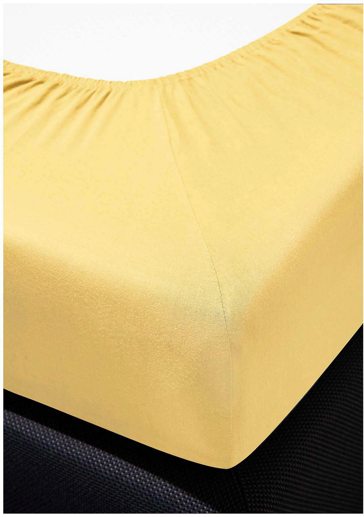 SPANNBETTTUCH Jersey  - Honig, KONVENTIONELL, Textil (100/200cm) - Bierbaum