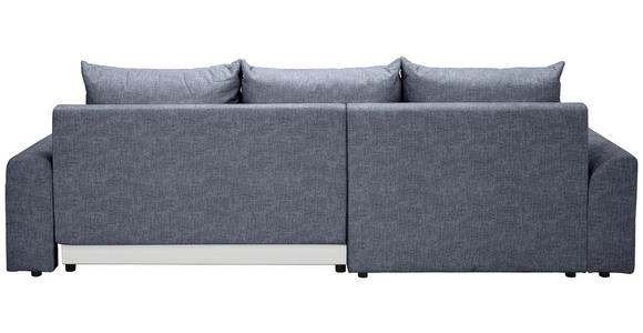 ECKSOFA in Mikrofaser Blau  - Blau/Schwarz, KONVENTIONELL, Kunststoff/Textil (169/295cm) - Carryhome