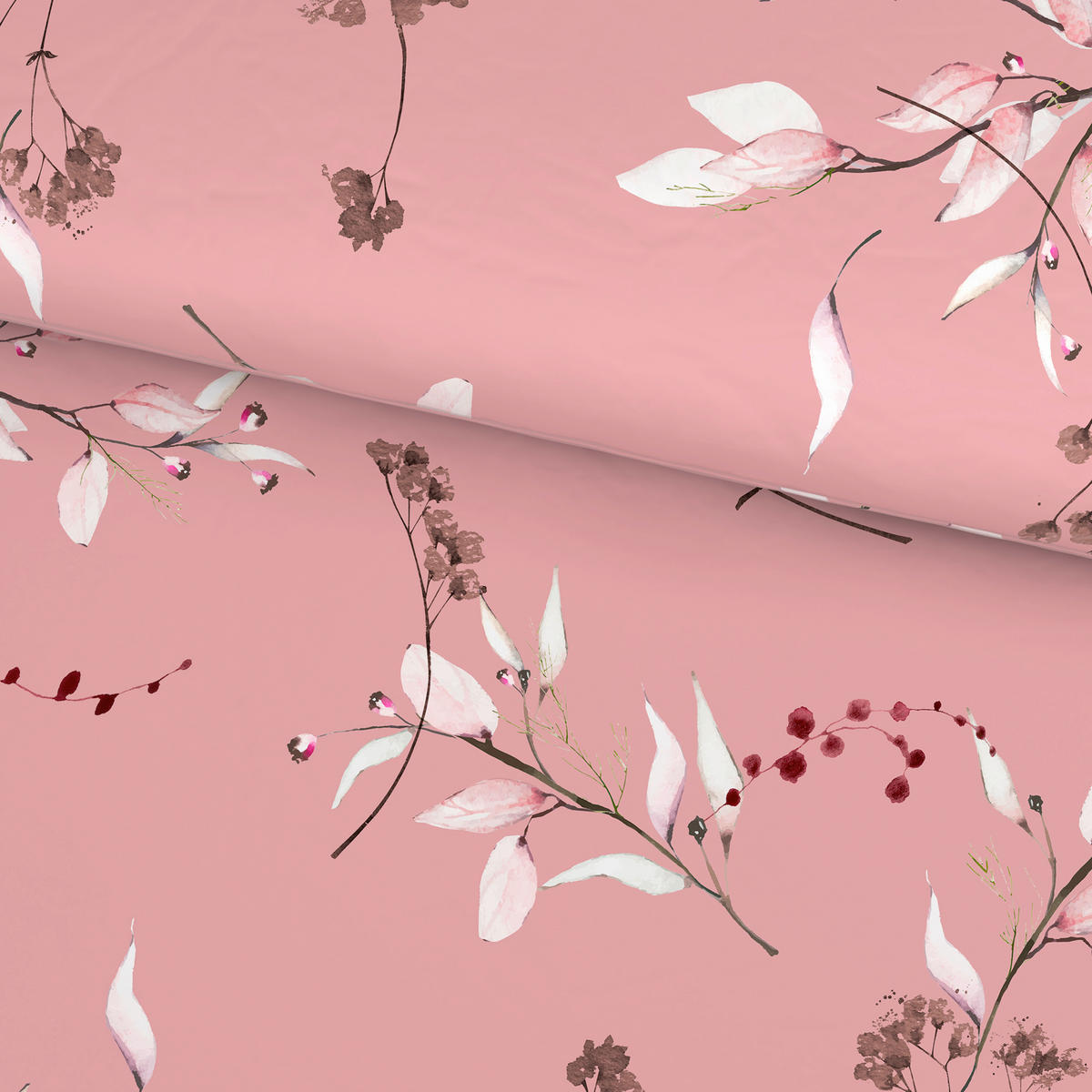 BETTWÄSCHE Satin 140/200 cm  - Rosa, KONVENTIONELL, Textil (140/200cm) - Esposa