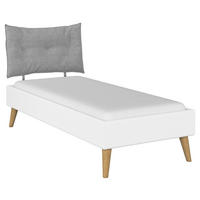 BETT 90/200 cm  in Weiß  - Wildeiche/Weiß, Design, Holz/Holzwerkstoff (90/200cm) - Carryhome